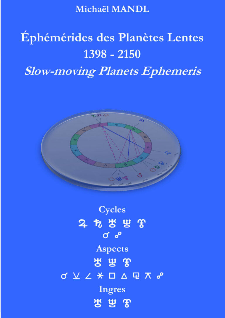 Ephémérides des Planètes Lentes 1398-2150 Slow-moving Planets Ephemeris